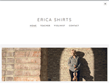 Tablet Screenshot of ericashirts.com